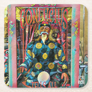 孔子のペーパーコースター スクエアペーパーコースター