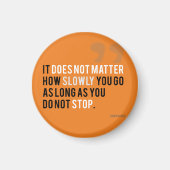 孔子の夢やる気を起こさせる引用文ゴール マグネット (正面)