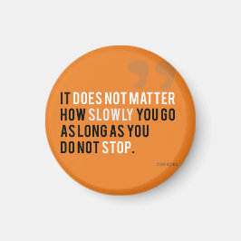 孔子の夢やる気を起こさせる引用文ゴール マグネット