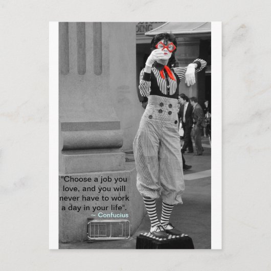 孔子の引用文葉書 ポストカード (正面)