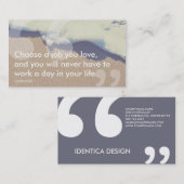 孔子の成功の引用文 名刺 (正面/裏面)