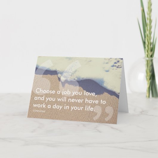 孔子の成功引用文 カード (正面)