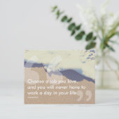 孔子の成功引用文 ポストカード (スタンド正面)