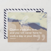 孔子の成功引用文 ポストカード (正面/裏面)