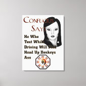 孔子はキャンバス印刷だと言う キャンバスプリント (正面)