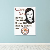 孔子はキャンバス印刷だと言う キャンバスプリント (インサイチュ (ウッドフロア))