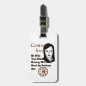 孔子は言う ラゲッジタグ (正面縦)