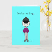 孔子は…バースデー・カードを言います カード (黄色い花)