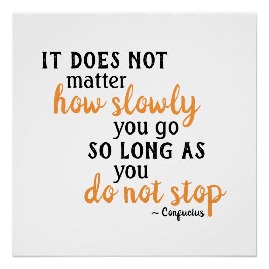 孔子やる気を起こさせる引用文が怒り与えない ポスター (正面)