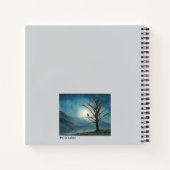 孔子ライオン引用文ブルームーンツリーバードジャーナル ノートブック (裏面)