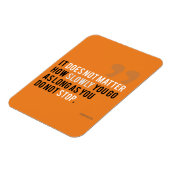 孔子引用文やる気を起こさせる感動的オレンジ マグネット (左側)