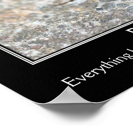 孔子引用文美しいチカダやる気を起こさせる ポスター (角)