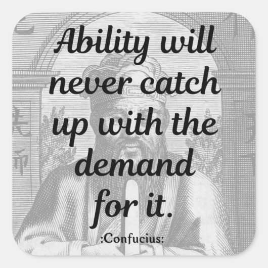 孔子引用文 スクエアシール (正面)