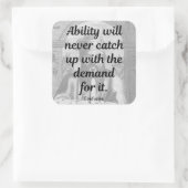 孔子引用文 スクエアシール (バッグ)