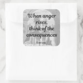 孔子引用文 スクエアシール (バッグ)