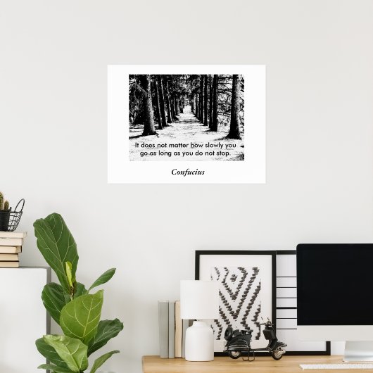 孔子引用文 – ポスター (ホームオフィス)
