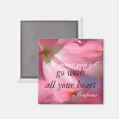 孔子感動的ハートやる気を起こさせる引用文 マグネット (正面/裏面)