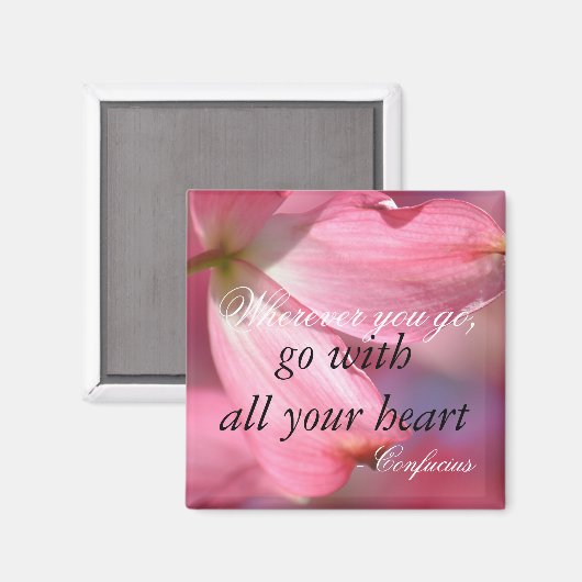 孔子感動的ハートやる気を起こさせる引用文 マグネット (正面/裏面)