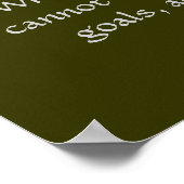 孔子 – ゴールに到達できない場合 ポスター (角)