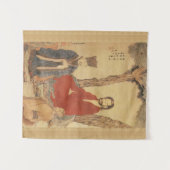 孔子、ラオス語tzuおよび仏教のArhat タペストリー (正面(横))