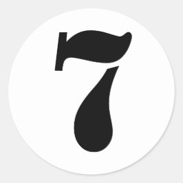 孔版番号（ジャンツ順） 7白 ラウンドシール