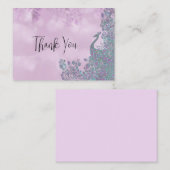 孔雀ありがとう ノートカード (正面/裏面)