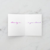 孔雀およびシャクヤク カード (内部)