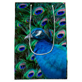 孔雀および羽 ミディアムペーパーバッグ (裏面)