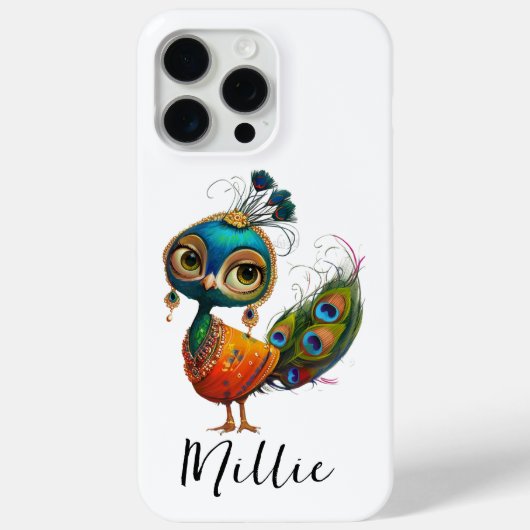 孔雀お洒落鳥 Case-Mate iPhoneケース (裏面)