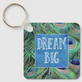 孔雀かわいらしの羽 キーホルダー