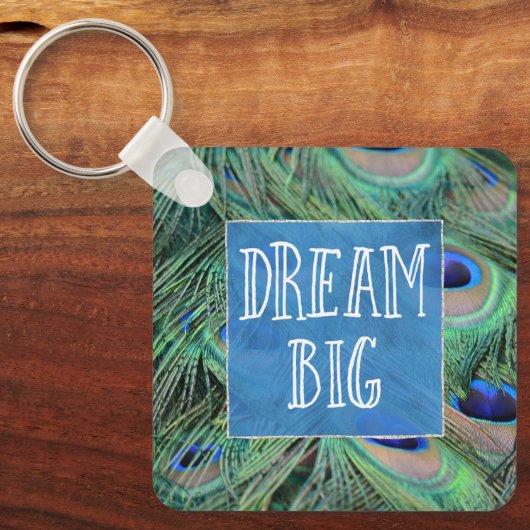 孔雀かわいらしの羽 キーホルダー (正面)