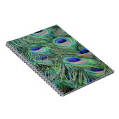 孔雀かわいらしの羽 ノートブック (右側)