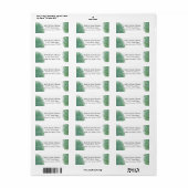 孔雀かわいらしの羽 ラベル (フルシート)