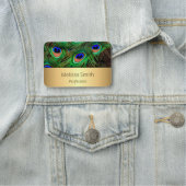 孔雀かわいらしの羽 名札 (インサイチュ)