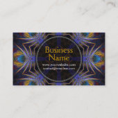 孔雀くもの巣タロットニューエイジ名刺 名刺 (裏面)