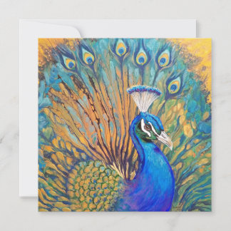 孔雀として誇りを持った サンキューカード