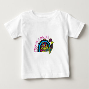 孔雀として誇りを持った ベビーTシャツ
