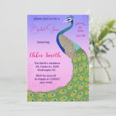 孔雀との花嫁インスパイア招き 招待状 (スタンド正面)