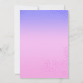 孔雀との花嫁インスパイア招き 招待状 (裏面)