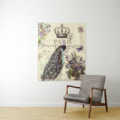 孔雀とアヤメ タペストリー (インサイチュ)