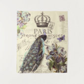 孔雀とアヤメ タペストリー (正面)