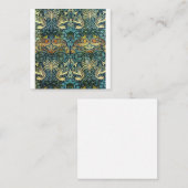 孔雀とドラゴンウィリアム・モリス スクエア名刺 (正面/裏面)