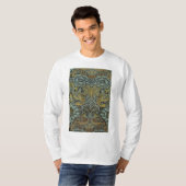孔雀とドラゴン (ウィリアム・モリス作) Tシャツ (正面フル)