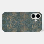 孔雀とドラゴンbyウィリアム・モリス Case-Mate iPhoneケース (裏面 (横))