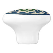 孔雀とハートペンシルバニアオランダ16進角ノブ セラミックノブ (側面)