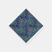 孔雀とバテフリの結婚供給ナプキン スタンダードカクテルナプキン (角)