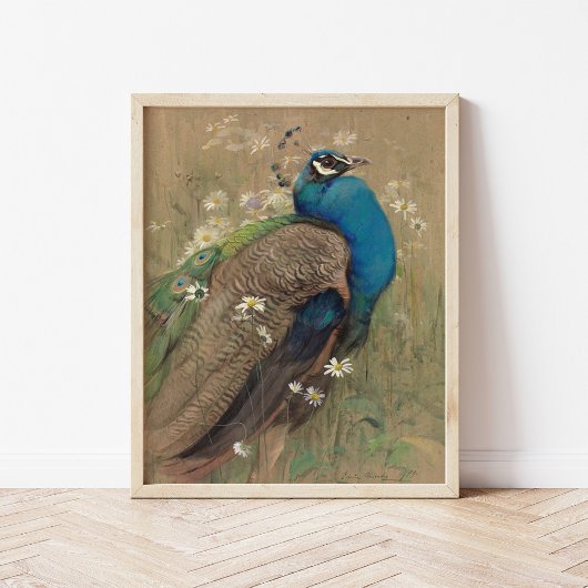 孔雀とマルゲリッツ | エドウィン・ジョン・アレキサンダー ポスター