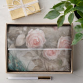 孔雀とロマンチックなバラ- Decompage - 薄葉紙 (ギフト)