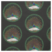 孔雀と孔雀の蝶 ファブリック (見本)