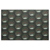 孔雀と孔雀の蝶 ファブリック (ファットクウォーター)